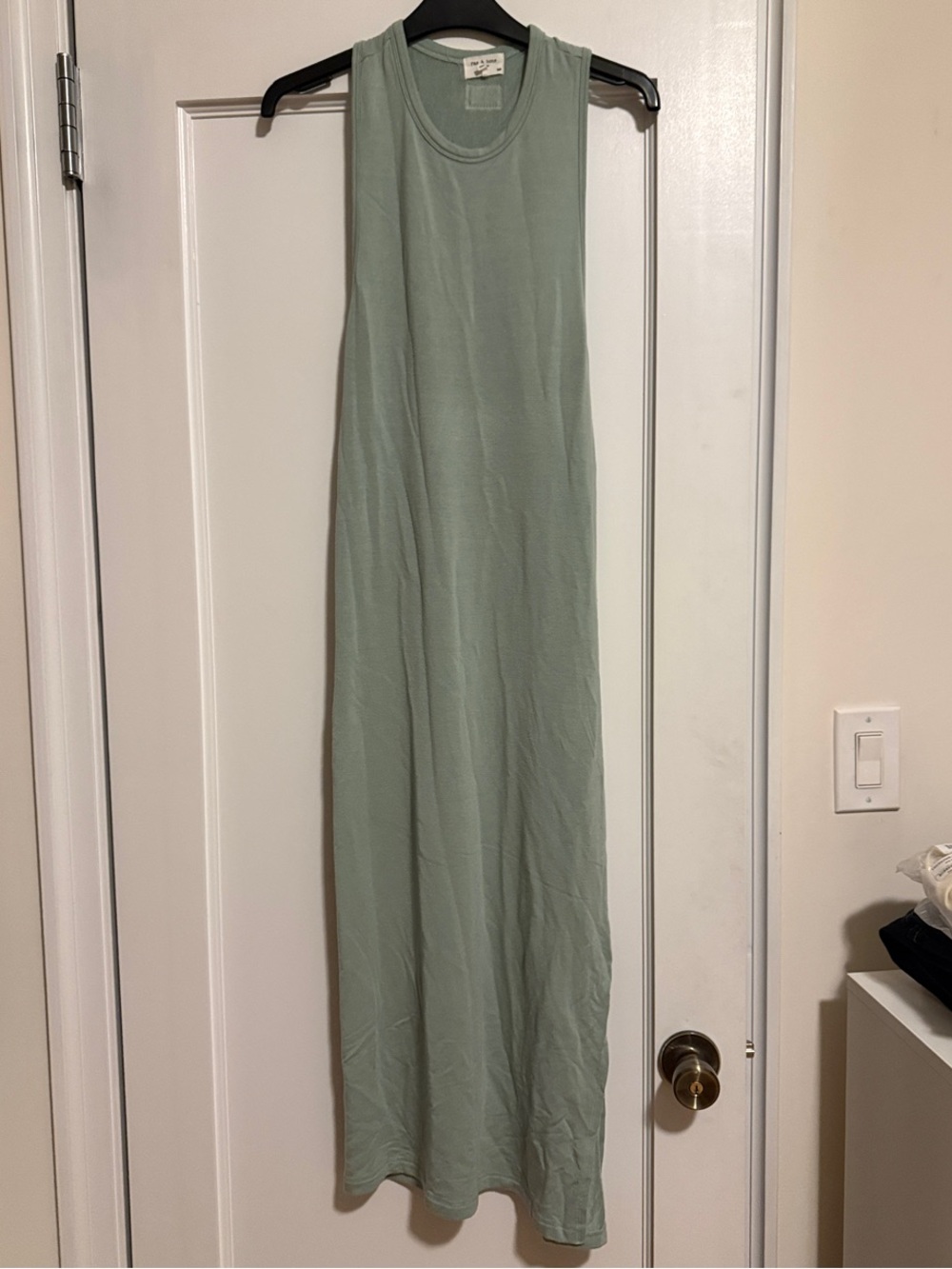 Rag & Bone Sage Green Archetype Sydney Midi Dress - Size Small